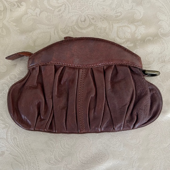 Linea Pelle Gillian Clutch/Wristlet, Dark Brown Leather - Picture 3 of 9